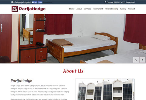 Hotel parijatlodge website