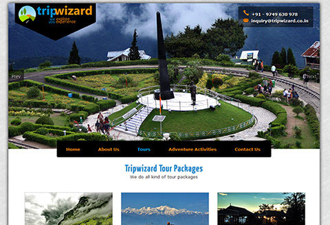 tour and travel website in siliguri