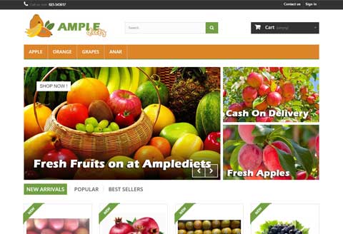 Fresh and hygenic fruits